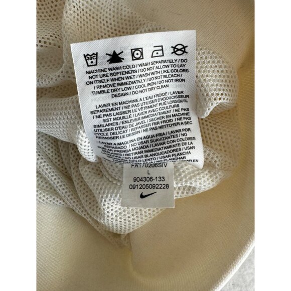 Nike Windrunner Womens Jacket Large Cream Full Zip Hoodie Running Jacket - Picture 5 of 12